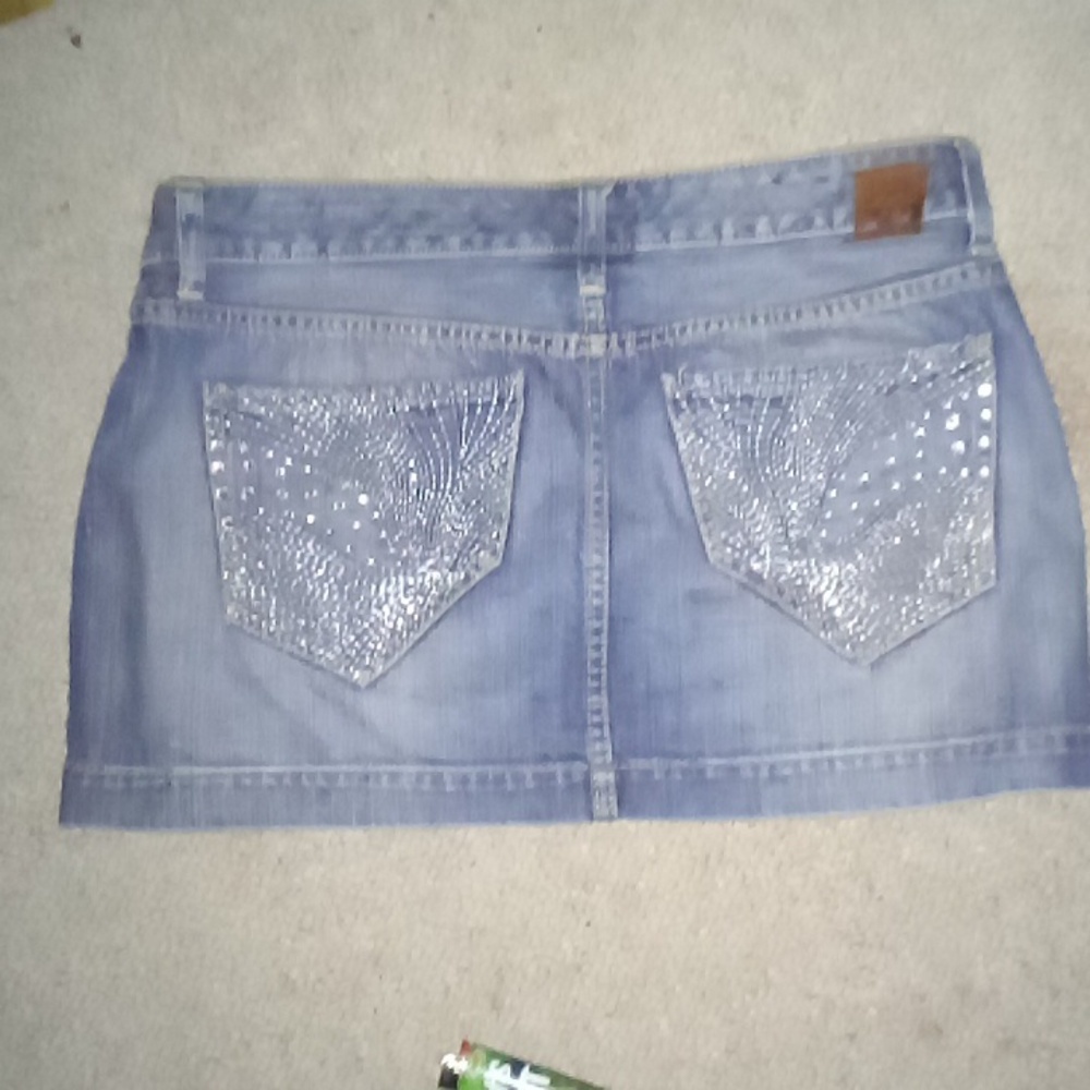 Express x2 collection mini jean skirt